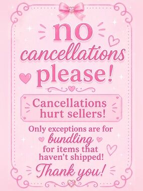 ‼️🚨no cancellations‼️🚨